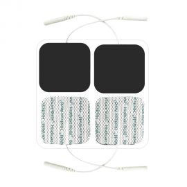 4x4cm Reusable TENS Pads – Replacement Electrodes for Pain Relief, Compatible with Popular Machines (Neurotrac, TensCare, Auvon)