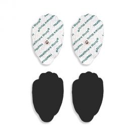 Clam-Shaped TENS Electrode Pads – Pack of 4 Reusable, Self-Adhesive 3.5mm Stud Electrodes – Compatible with Beurer & Sanitas Devices | Healthcare World