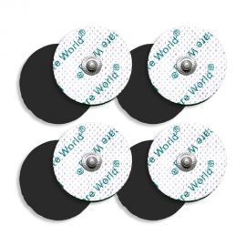 TENS Electrode Pads (8pcs) Round Self-Adhesive Electrodes with 3.5mm Stud Connection – Targeted Pain Relief Compatible with TENS & EMS Devices