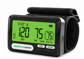 Upper Arm Blood Pressure Monitor Rechargeable for Home Use, Adjustable Cuff and LCD Bright Display for Seniors, 20 Memory Groups Auto Inflation Accurate Blood Pressure Monitor