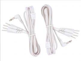TENS Lead Wires (1 Pair) – Male 3.5mm Plug with 4 Pin Connectors for TENS Machines | Healthcare World