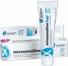 Miradent Mirasensitive HAP+ Toothpaste (50ml) – Sensitive Teeth Relief with Hydroxyapatite & Fluoride