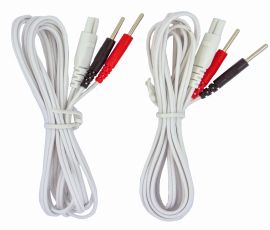TENS Lead Wires (2 pcs) – Compatible with NeuroTrac & ActivLife Devices| Healthcare World