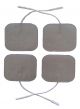 Healthcare World® Premium Tens Electrodes Silver Carbon Tens Pads - Set Of Four