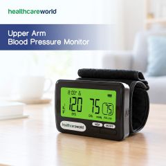 Upper Arm Blood Pressure Monitor Rechargeable for Home Use, Adjustable Cuff and LCD Bright Display for Seniors, 20 Memory Groups Auto Inflation Accurate Blood Pressure Monitor