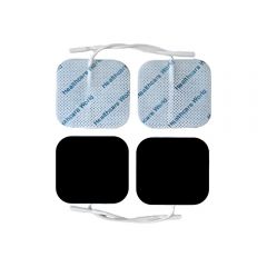 5x5cm Blue Sensitive Skin TENS Electrode Pads (Pack of 4) – Hypoallergenic Hydro-Gel Self-Adhesive Electrodes | Healthcare World
