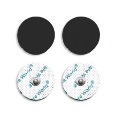 TENS Electrode Pads (4pcs) Round Self-Adhesive Electrodes with 3.9mm Stud Connection – Targeted Pain Relief Compatible with TENS & EMS Devices