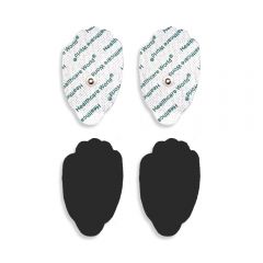 Clam-Shaped TENS Electrode Pads – Pack of 4 Reusable, Self-Adhesive 3.5mm Stud Electrodes – Compatible with Beurer & Sanitas Devices | Healthcare World