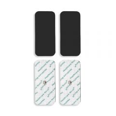 TENS Electrode Pads with Large 3.9mm Stud (Set of 4) – Reusable Self-Adhesive Electrodes Compatible with Compex, Cefar Easy Machines | Healthcare World