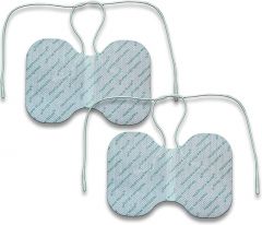 TENS Electrode Pads Butterfly Shaped with 2mm Pin Connection - 1 Pair