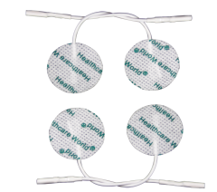Round Reusable Tens Electrode Pads 32mm Diameter By Healthcare World® Set of 4 