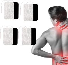 10x5cm Clear TENS Electrode Pads – Pack of 4 Reusable, Self-Adhesive Electrodes Compatible with Compatible with Neurotrac, Auvon, Tenscare Devices | Healthcare World