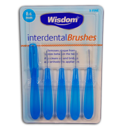 Wisdom Interdental Brushes pack of 5 X Fine Brushes 0.6mm Healthcare World